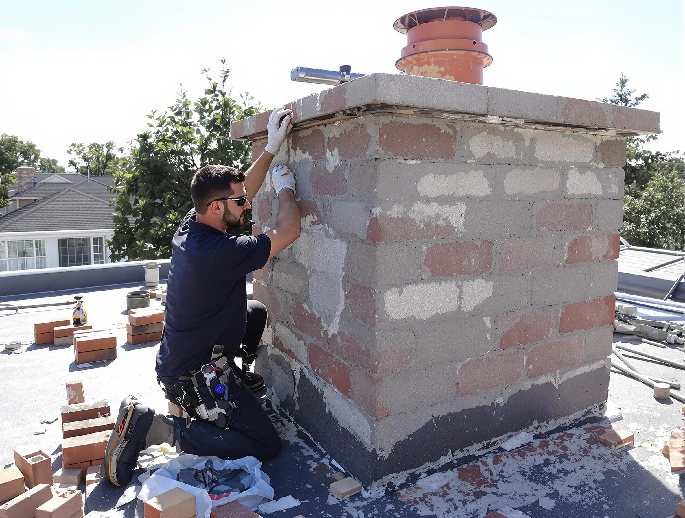 Advanced chimney repair process by Buford Chimney Sweep in Buford, GA