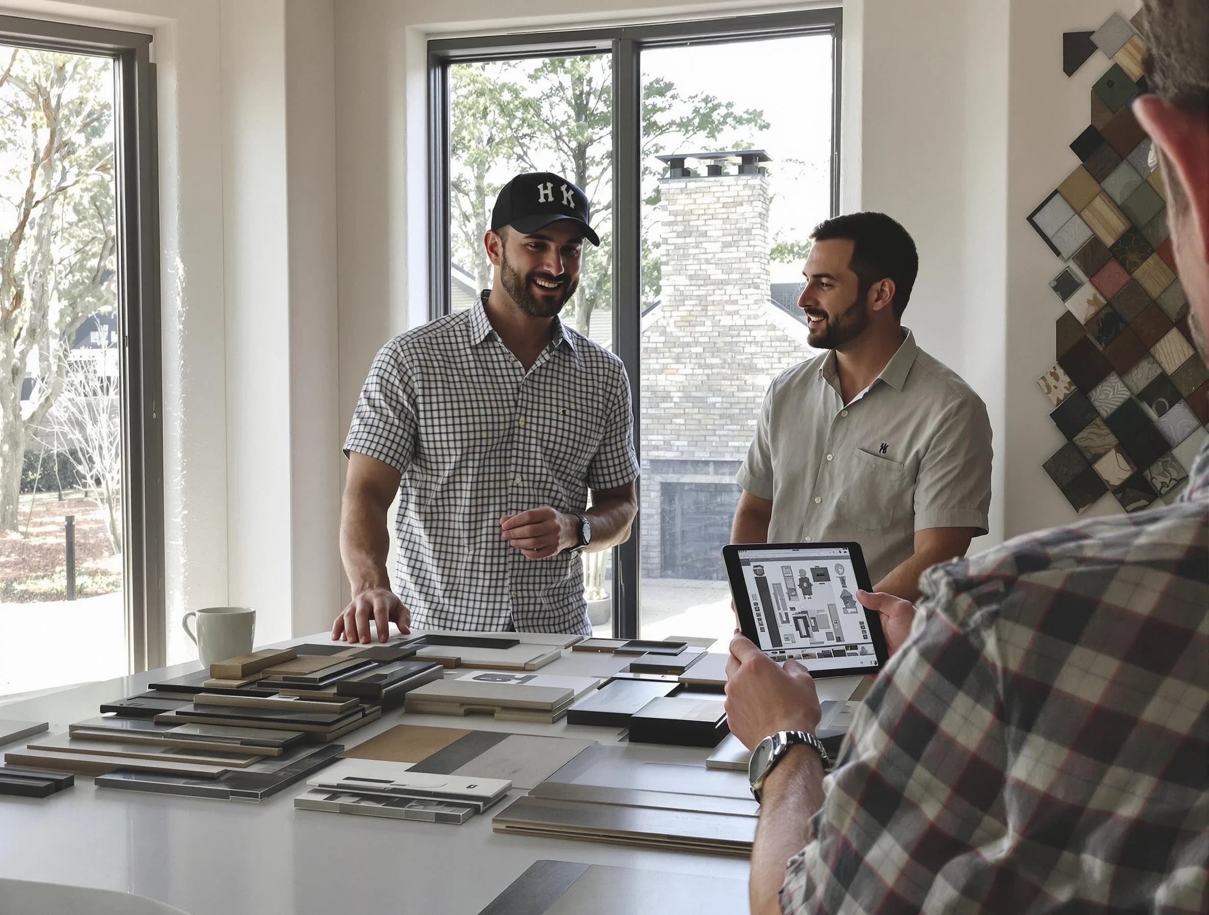 Buford Chimney Sweep remodeling a chimney and fireplace in Buford, GA