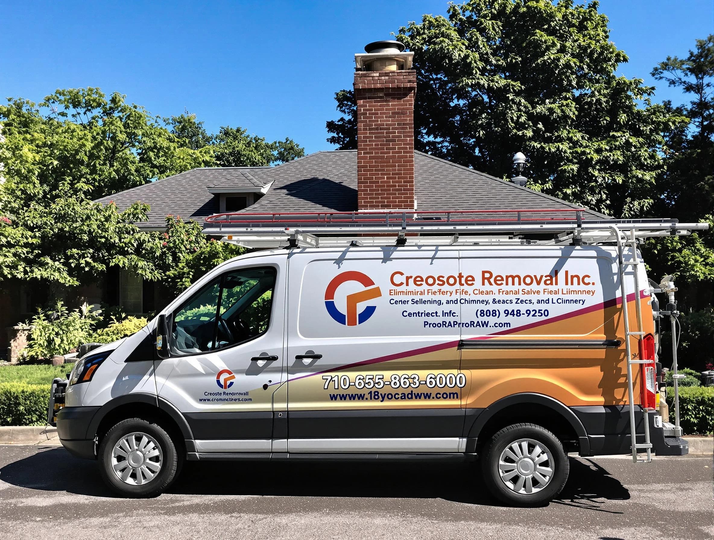 Buford Chimney Sweep technician removing creosote safely in Buford, GA