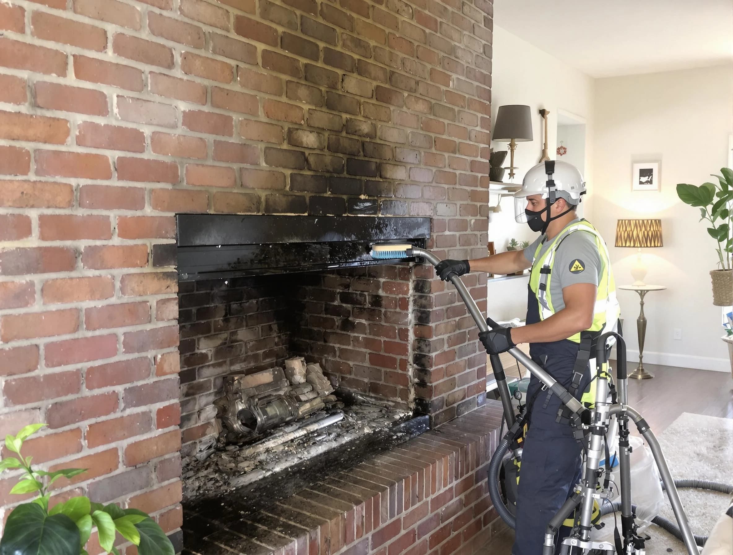 Buford Chimney Sweep providing fireplace cleaning services in Buford, GA