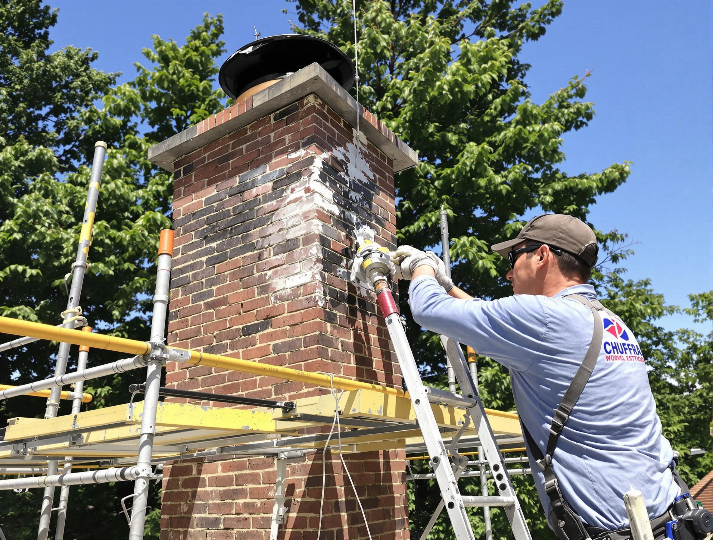 Structural chimney repair by Buford Chimney Sweep in Buford, GA